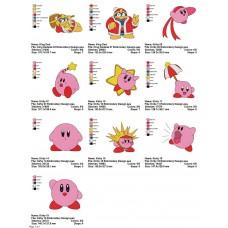 Package 10 Kirby 03 Embroidery Designs